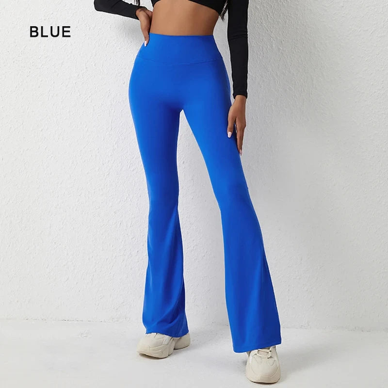 Peach Flared Yoga Pants