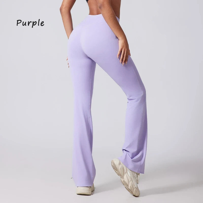 Women's High-Waisted Flared Yoga Pants