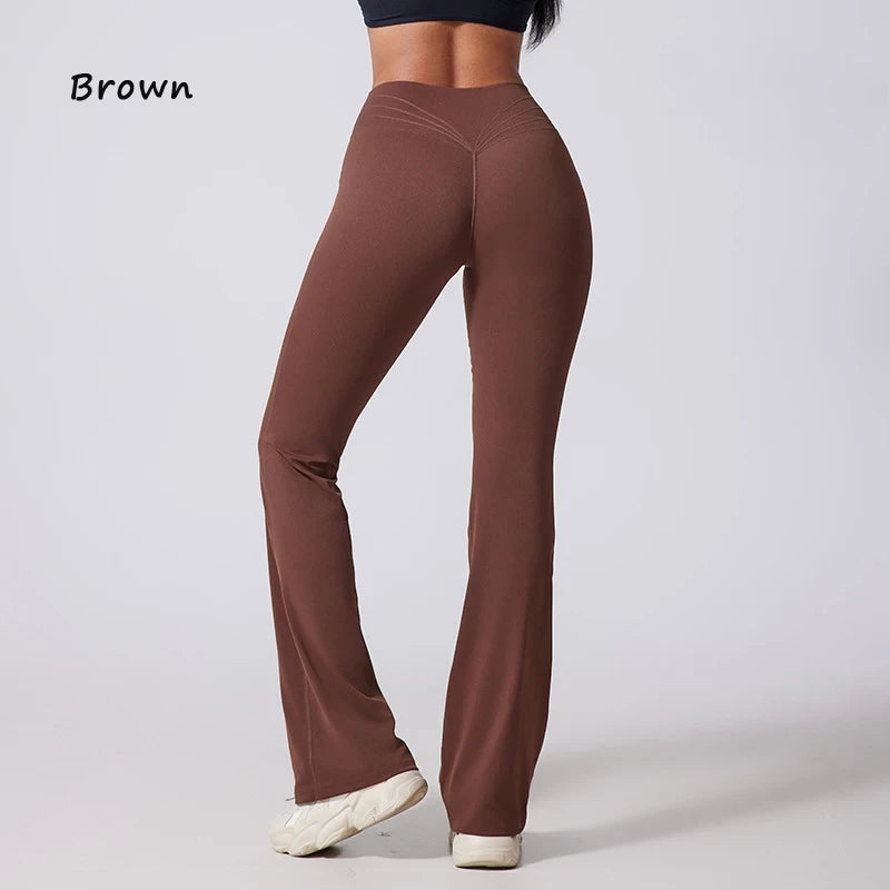 Women's High-Waisted Flared Yoga Pants