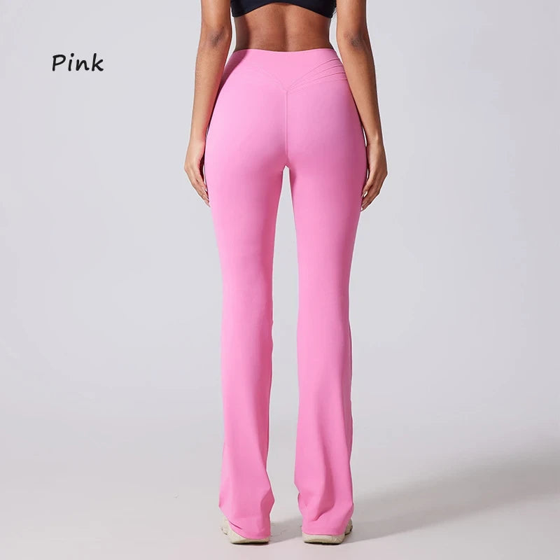 Women's High-Waisted Flared Yoga Pants