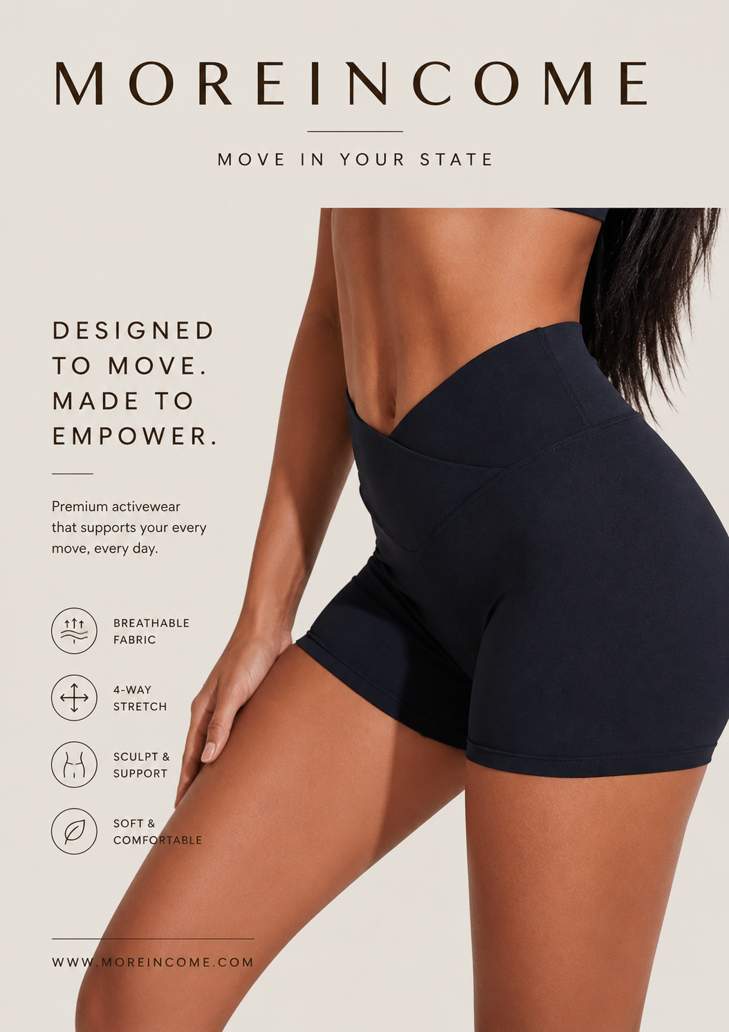 Women's High-Waisted Yoga Shorts