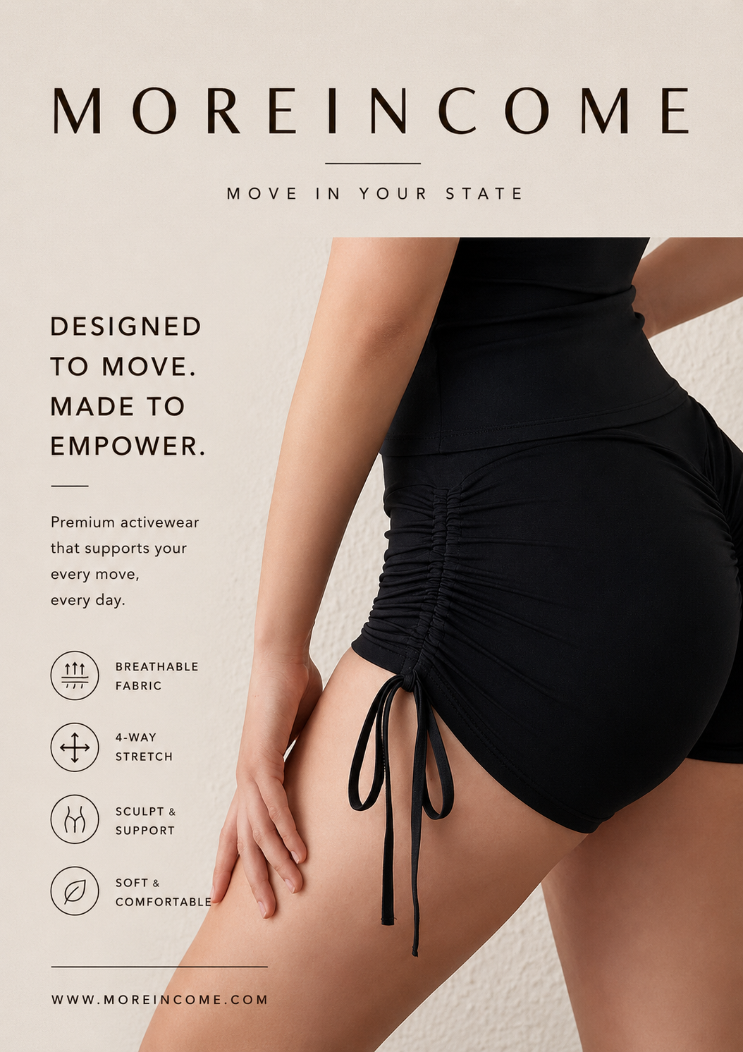 Women's Nylon Yoga Shorts